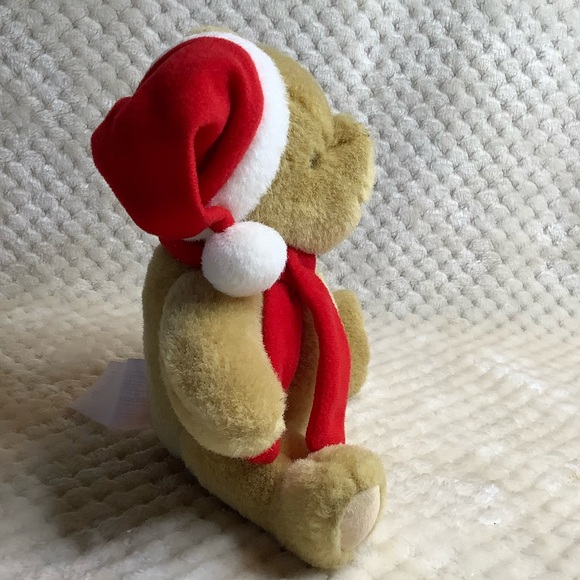 GUND DISNEY Classic Pooh Plush Bear Stuffed Animal in Scarf and Santa Hat - Picture 4 of 13